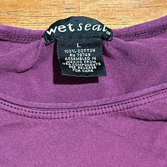 Vintage large cotton wet seal graphic tee purple - Picture 4 of 8